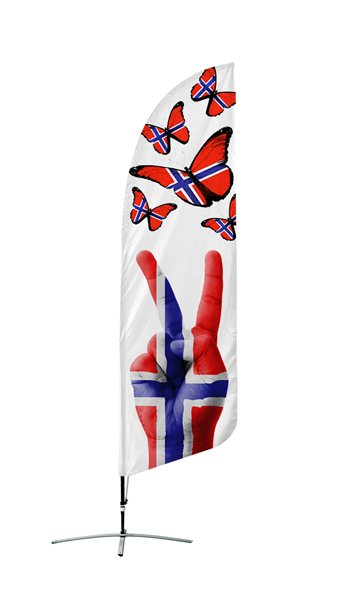 Beachflagg Klassisk Medium (3m)