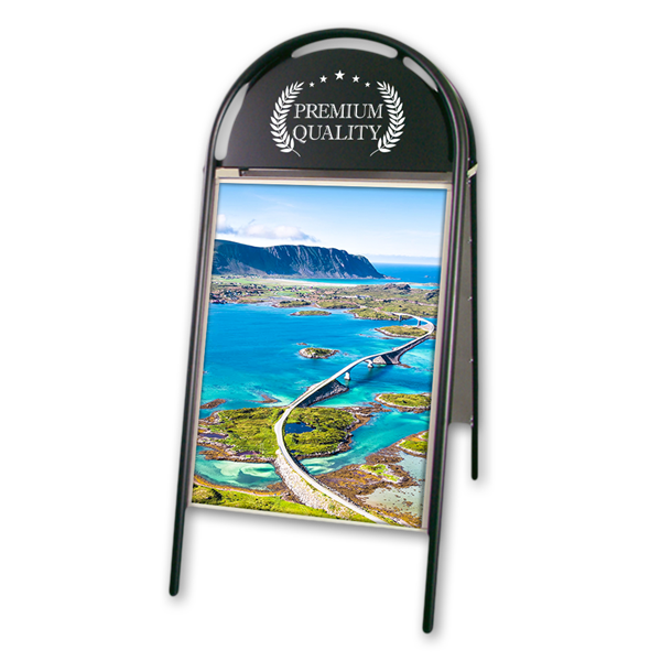 Gatebukk Gotisk 70x100cm med logotopp