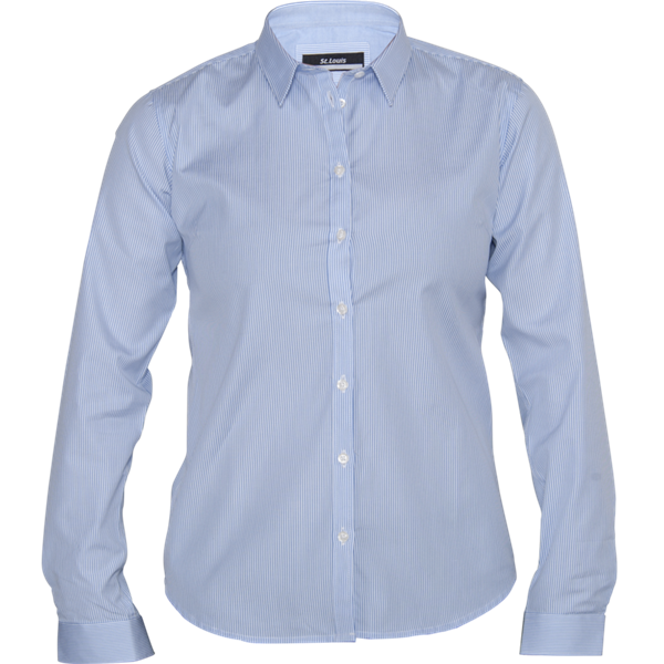 NYHET! St. Louis Tailor Fit HighLine Woman skjorte (lysblå / hvitstripet)