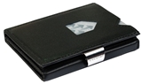 Exentri Black Leather Wallet  (RFID BLOCK)