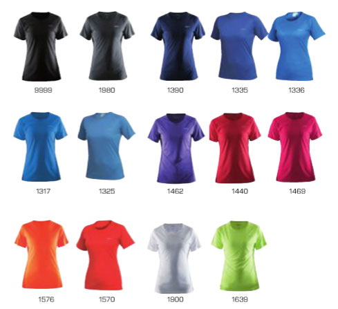 Fargeutvalg Prime Tee dame