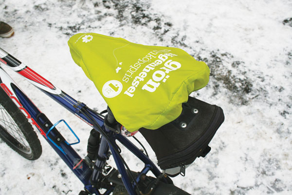 Vanntett setetrekk for sykkel med egen logo