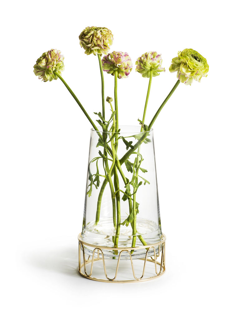 Lyslykt med blomster