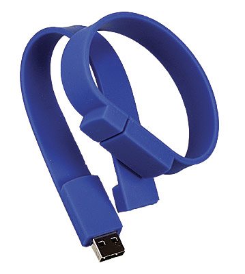 Armbånd med USB minnebrikke
